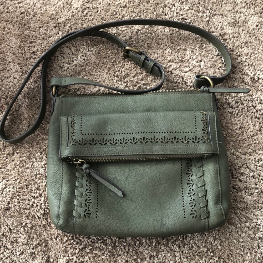 Sonoma Olive Green Crossbody Purse